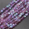 Synthetic Moonstone Beads Strands G-F143-8mm-02-1