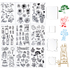 Globleland 9 Style PVC Plastic Stamps DIY-GL0001-35-1