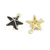Alloy Enamel Connector Charms ENAM-G232-02G-2