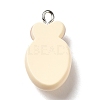 Opaque Resin Pendants RESI-C037-01F-2