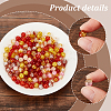 240Pcs 6 Colors Transparent Spray Painted Crackle Glass Beads Strands GLAA-PH0003-13-4
