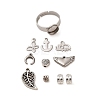 DIY Mixed Stone & Charm Ring Making Kits DIY-SZ0008-79-2