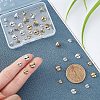  40pcs 4 Style  Rack Plating Brass Bead Cap Pendant Bails KK-PH0002-28-5