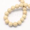 Natural Fossil Round Beads Strands G-S171-10mm-2