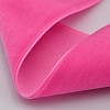 Polyester Velvet Ribbon for Gift Packing and Festival Decoration SRIB-M001-7mm-156-2