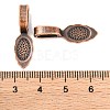 Tibetan Style Alloy Glue-on Flat Pad Bails LS-RLF10728Y-NF-2
