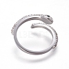 304 Stainless Steel Cuff Rings RJEW-E158-02P-3