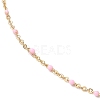 Brass Enamel Cable Chain Necklaces X-NJEW-JN02920-01-2