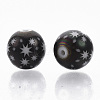 Christmas Electroplate Glass Beads EGLA-R113-07H-2