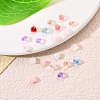 20Pcs Transparent Spray Painted Glass Beads GLAA-YW0001-09-5