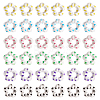 48Pcs 6 Colors Transparent Plastic Bead Frame KY-TA0001-26-2
