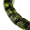 Handmade Dichroic Foil Glass Beads Strands DICH-U001-07B-3