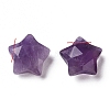 Natural Amethyst Charms G-H241-04D-3