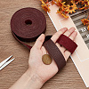 Flat Imitation Leather Cord OCOR-WH0086-69C-02-3