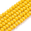 Opaque Solid Color Glass Beads Strands EGLA-A034-P6mm-D29-1