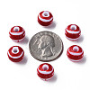 Opaque Striped Acrylic Beads MACR-S373-27A-01-4