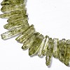 Natural Crackle Quartz Crystal Dyed Beads Strands G-I345-04A-3