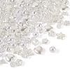 Biyun 500Pcs 10 Style ABS Plastic Imitation Pearl Beads KY-BY0001-02-4