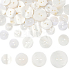 60Pcs 4 Styles Shell Buttons BUTT-SP0001-17-1