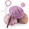 3 Skeins 3 Colors Polyester Yarn DIY-MB0002-06C-3