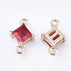 Transparent Glass Links connectors GLAA-T007-14D-2