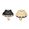 Rack Plating Alloy Enamel Pendants ENAM-T011-191F-3