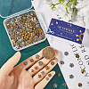 360Pcs 12 Styles Tibetan Style Alloy Bead Cap FIND-SC0008-81-3