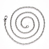 Non-Tarnish 304 Stainless Steel Cable Chain Necklace NJEW-S420-007C-P-3