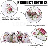 Beebeecraft 4 Styles Flower Print Burlap Packing Pouches ABAG-BBC0001-03A-6