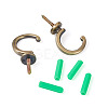 16Pcs 2 Style Zinc Alloy Hook Hanger FIND-SW0001-04AB-2