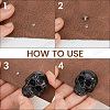 12 Bags Alloy Decorative Rivets BUTT-CL0001-07B-6