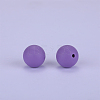 Round Silicone Focal Beads SI-JX0046A-109-2
