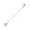 Brass Magnetic Clasp with Cable Safety Chain KK-F839-036G-2