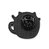 Coffee Cup Cat Enamel Pin JEWB-H009-01EB-01-2