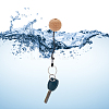  3Pcs 3 Style Creative Environmental Protection Cork Keychains KEYC-NB0001-69-4
