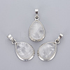 Natural Quartz Crystal Pendants G-L512-C23-1