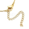 Brass & Plastic Pearl Letter Pendant Box Chain Necklaces for Women NJEW-U017-01G-12-4