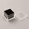 Square Transparent Plastic Loose Diamond Box CON-WH0084-52B-2