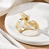 Conch Alloy Adjustable Rings for Women RJEW-B108-03KCG-4
