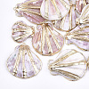 Electroplate Sea Shell Pendants X-SSHEL-S262-34-1