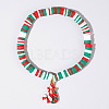 Christmas 304 Stainless Steel Enamel Charm Bracelets AH2991-23-1