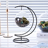 Moon Shaped Glass Bottle Iron Hanging Rack IFIN-Q127-02A-4