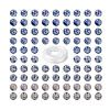 100Pcs 8mm Natural Blue Spot Jasper Round Beads DIY-LS0002-62-1