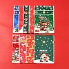 18Pcs 9 Styles Christmas Theme Plastic Packing Pouches Drawstring Bags ABAG-FS0001-04-7