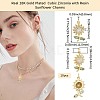 10Pcs Brass Micro Pave Cubic Zirconia Pendants KK-BBC0020-63-2