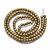 Electroplate Non-magnetic Synthetic Hematite Beads Strands G-T114-61-G-2