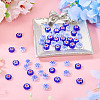 50Pcs 2 Colors Handmade Millefiori Lampwork Beads LAMP-TADJ0001-03B-4