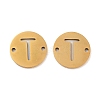 PVD Vacuum Plating 201 Stainless Steel Hollow Flat Round Links FIND-R149-03T-G-1