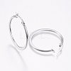 Tarnish Resistant 304 Stainless Steel Hoop Earrings EJEW-F105-21P-2