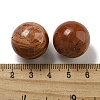 Natural Red Jasper Round Ball Figurines Statues for Home Office Desktop Decoration G-P532-02A-09-3